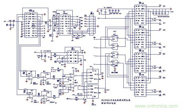 圖3:步進電機驅(qū)動器的脈沖驅(qū)動電路及步時電機的工作電流設定電路等