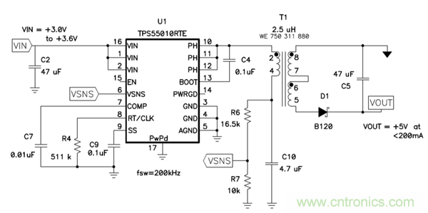 史上最簡隔離式偏壓電源電路,零件少價格低