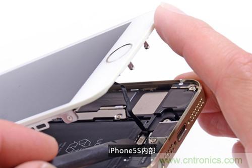 土豪金iPhone 5S拆解：內部結構升級，維修難度增加
