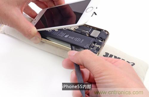 土豪金iPhone 5S拆解：內部結構升級，維修難度增加