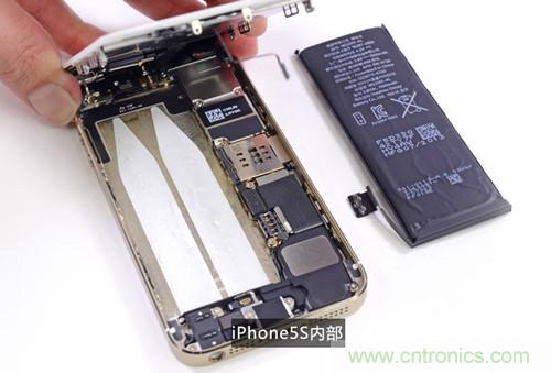土豪金iPhone 5S拆解：內部結構升級，維修難度增加