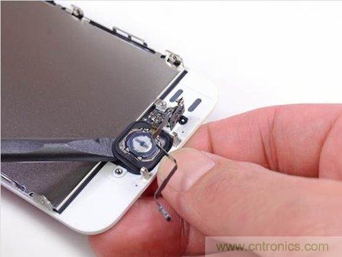 土豪金iPhone 5S拆解：內部結構升級，維修難度增加