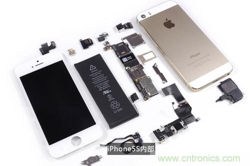 土豪金iPhone 5S拆解：內部結構升級，維修難度增加