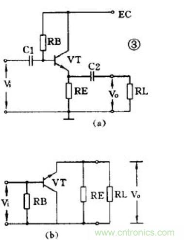 射極輸出器(a)交流通路(b)