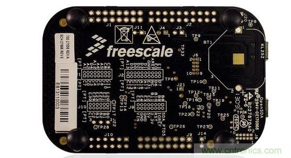 飛思卡爾傳感器融合套件中的開發板。(圖像:飛思卡爾)