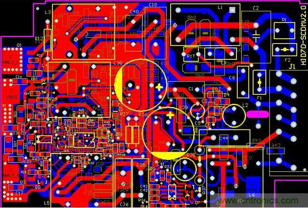 【導讀】對于一個新設(shè)計的電路板,調(diào)試起來往往會遇到一些困難,特別是當板比較大、元件比較多時,往往無從下手。但如果掌握好一套合理的調(diào)試方法,調(diào)試起來將會事半功倍。 對于剛拿回來的新pcb板,我們首先要大概觀察一下,板上是否存在問題,例如是否有明顯的裂痕,有無短路、開路等現(xiàn)象。如果有必要的話,可以檢查一下電源跟地線之間的電阻是否足夠大。 然后就是安裝元件了。相互獨立的模塊,如果您沒有把握保證它們工作正常時,最好不要全部都裝上,而是一部分一部分的裝上(對于比較小的電路,可以一次全部裝上),這樣容易確定故障范圍,免得到時遇到問題時,無從下手。一般來說,可以把電源部分先裝好,然后就上電檢測電源輸出電壓是否正常。如果在上電時您沒有太大的把握(即使有很大的把握,也建議您加上一個保險絲,以防萬一),可考慮使用帶限流功能的可調(diào)穩(wěn)壓電源。先預(yù)設(shè)好過流保護電流,然后將穩(wěn)壓電電源的電壓值慢慢往上調(diào),并監(jiān)測輸入電流、輸入電壓以及輸出電壓。如果往上調(diào)的過程中,沒有出現(xiàn)過流保護等問題,且輸出電壓也達到了正常,則說明電源部分OK。反之,則要斷開電源,尋找故障點,并重復(fù)上述步驟,直到電源正常為止。 接下來逐漸安裝其它模塊,每安裝好一個模塊,就上電測試一下,上電時也是按照上面的步驟,以避免因為設(shè)計錯誤或/和安裝錯誤而導致過流而燒壞元件。 尋找故障的辦法一般有下面幾種: ①測量電壓法。首先要確認的是各芯片電源引腳的電壓是否正常,其次檢查各種參考電壓是否正常,另外還有各點的工作電壓是否正常等。例如,一般的硅三極管導通時,BE結(jié)電壓在0.7V左右,而CE結(jié)電壓則在0.3V左右或者更小。如果一個三極管的BE結(jié)電壓大于0.7V(特殊三極管除外,例如達林頓管等),可能就是BE結(jié)就開路。 ②信號注入法。將信號源加至輸入端,然后依次往后測量各點的波形,看是否正常,以找到故障點。有時我們也會用更簡單的辦法,例如用手握一個鑷子,去碰觸各級的輸入端,看輸出端是否有反應(yīng),這在音頻、視頻等放大電路中常使用(但要注意,熱底板的電路或者電壓高的電路,不能使用此法,否則可能會導致觸電)。如果碰前一級沒有反應(yīng),而碰后一級有反應(yīng),則說明問題出在前一級,應(yīng)重點檢查。 ③當然,還有很多其它的尋找故障點的方法,例如看、聽、聞、摸等。“看”就是看元件有無明顯的機械損壞,例如破裂、燒黑、變形等;“聽”就是聽工作聲音是否正常,例如一些不該響的東西在響,該響的地方不響或者聲音不正常等;“聞”就是檢查是否有異味,例如燒焦的味道、電容電解液的味道等,對于一個有經(jīng)驗的電子維修人員來說,對這些氣味是很敏感的;“摸”就是用手去試探器件的溫度是否正常,例如太熱,或者太涼。一些功率器件,工作起來時會發(fā)熱,如果摸上去是涼的,則基本上可以判斷它沒有工作起來。但如果不該熱的地方熱了或者該熱的地方太熱了,那也是不行的。一般的功率三極管、穩(wěn)壓芯片等,工作在70度以下是完全沒問題的。70度大概是怎樣的一個概念呢?如果你將手壓上去,可以堅持三秒鐘以上,就說明溫度大概在70度以下(注意要先試探性的去摸,千萬別把手燙傷了)。 好了,關(guān)于調(diào)試的問題,我們今天就暫時講這么多,如果想要了解更多的調(diào)試方法和經(jīng)驗,可以去找一些家用電器維修的書來看看,一個好的設(shè)計人員,首先應(yīng)該是一個好的維修人員。