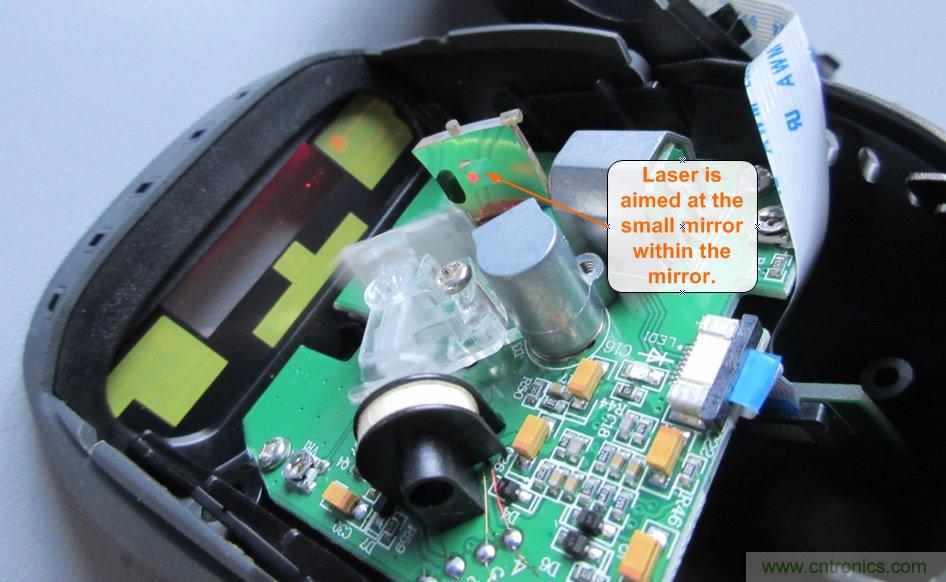 拆解45美元的藍牙無線條碼掃描槍,發現里面鏡中有鏡