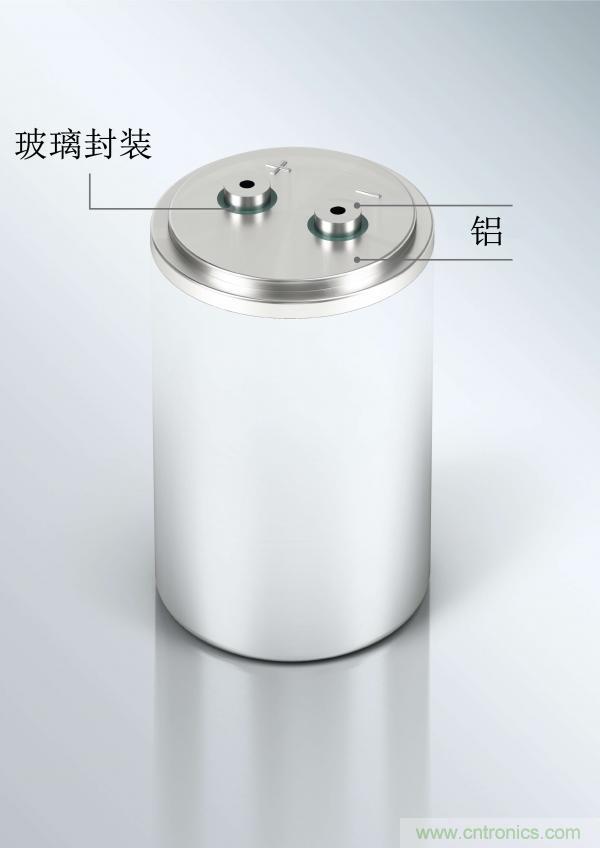 世界首創玻璃鋁密封端子,可大幅提升電容性能
