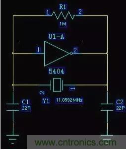 MCU振蕩電路晶體旁的22pF電容是干什么的?附圖分析 MCU振蕩電路晶體旁的22pF電容是干什么的?附圖分析