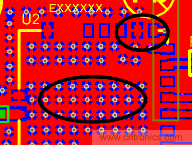 如何引腳接地十字焊盤，過孔完全接地?