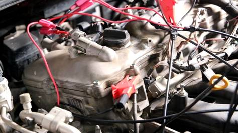 示波器測量發動機雙可變氣門正時波形 示波器測量發動機雙可變氣門正時波形