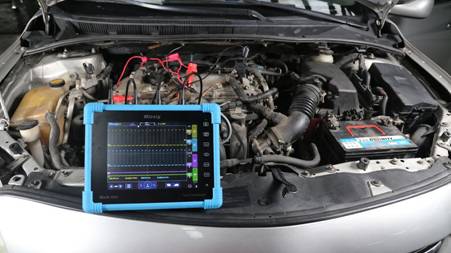 示波器測量發動機雙可變氣門正時波形 示波器測量發動機雙可變氣門正時波形