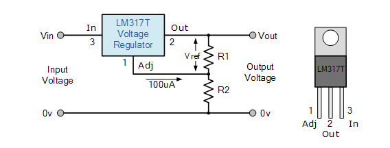 如何使用LM317T創建可變電壓電源 如何使用LM317T創建可變電壓電源