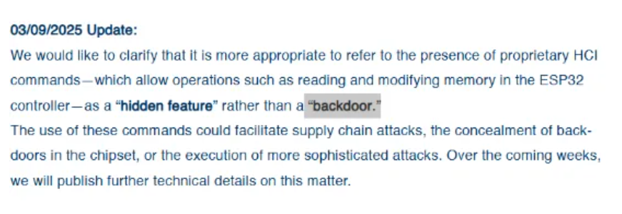 樂(lè)鑫ESP32系列芯片被曝存在“后門”？官方緊急回應(yīng)